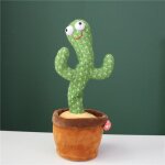 Jouet en peluche cactus dansant - multicolore - pour enfants - coton pp - danse et chante
