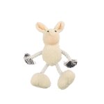 Jouet en peluche - non spcifi - lapin - beige - 25x30 cm - corde sonore