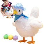 Jouet en peluche pour poule - poule musicale - sons r�alistes - couleurs vives - d�veloppement enfant ...