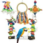 Jouet perroquet 4 pcs jouet de cage de perroquet suspendu balançoire socle suspendu pont cloche corde ... Jouet perroquet 4 pcs jouet de cage de perroquet suspendu balançoire socle suspendu pont cloche corde ...