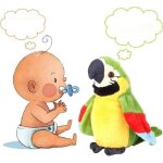 Jouet perroquet peluche electrique enregistrement interactif jouet perroquet rpter parler perroquet ...