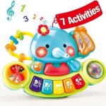 Jouet de piano pour bb 6 mois - amoune - 7 aires de jeux - cadeau musical pour bb de 6 � 12 mois