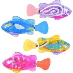 Jouet de piscine - poisson robot bain - natation fish robot - 4 pi�ces - jaune - pour enfant de 3 ans ...