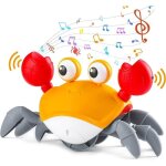 Jouets rampants pour b�b�s jouet musical enfant jouets de crabe rampants avec musique et lumi�res jouet ...