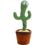 Jouet robot interactif - cactus en peluche tricot�e - musique - danse - pour enfant 2 ans +