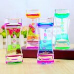 Jouets sensoriels - non sp�cifi� - lot de 4 sablier liquides - color�s - plastique transparent - 135x50x30 ...