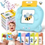 Cartes flash parlantes - ahj - 224 mots bilingues - jouet Éducatif montessori - bleu - 2 à 6 ans Cartes flash parlantes - ahj - 224 mots bilingues - jouet Éducatif montessori - bleu - 2 à 6 ans