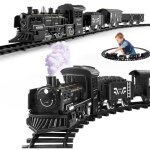 Jouet de train lectrique - zgeer - locomotive  vapeur - sons ralistes - lumires led - musique