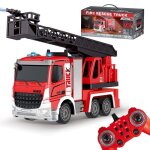 Jouet de voiture t�l�command�e camion de pompiers camion de pompiers avec �chelle tournante fonction ...