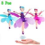 Jouet volant f�e magique - 3 pi�ces - contr�le infrarouge - cadeaux filles - rose