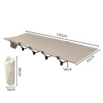 Joulli lits de camp pliable - 192 * 65 * 16cm - avec sac de rangement - charge 150 kg - adapt aux camping ...