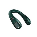 Joulli ventilateur de cou sans feuilles portable affichage numrique usb rechargeable 3000 mah pour la ...