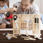 Joyz bo�te � outils pour enfants avec 8 outils mallette en bois jouet montessori 1 an + jouets p�dagogiques ...