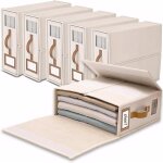 Jty linge rangement drap de lit - 6 organisateur drap pliable pour draps couvertures & serviettes multicolore ...