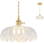 Jty lustre cuisine pour �lot de cuisine luminaire vintage en laiton suspension verre c�bl� (1 paquet) ...