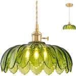 Jty lustre cuisine pour �lot de cuisine luminaire vintage en laiton suspension verre r�glable pour c�bl� ...