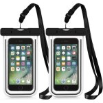 Juce 2 pcs pochettes tanche housse coque iphone samsung smartphones universel jusqu 6 pouces - noir ...