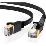 Juce® 5m cat 7 plat câble ethernet réseau rj45 haut débit 10gbps 600mhz stp 8p8c pour routeur modem tv ... Juce® 5m cat 7 plat câble ethernet réseau rj45 haut débit 10gbps 600mhz stp 8p8c pour routeur modem tv ...