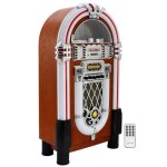 Jukebox rétro années 1950 lecteur cd stéréo radio fm usb bluetooth port aux Jukebox rétro années 1950 lecteur cd stéréo radio fm usb bluetooth port aux