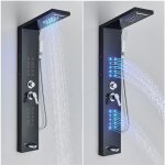 Jullybathevy colonne de douche led - panneau de douche systme - robinet mitigeur - spa colonne de massage ...