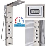 Jullybathevy colonne de douche - thermostatique 38? - panneau de douche hydromassante - acier inoxydable ...