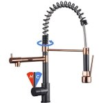 Jullybathevy robinet de cuisine - robinet mitigeur - rotation � 360 � - retirez le robinet � ressort ...