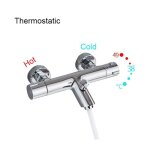 Jullybathevy robinet de douche 38c - thermostatique mitigeur - baignoire en laiton anti - brlure - ...