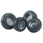 Jumelage avant et arrire - bruder - srie 2000 - jouet robuste - pneus souples - chelle 1 / 16