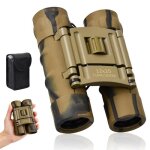 Jumelles compactes 12 x 25 hd - petites jumelles tanches pour observation des oiseaux, chasse, randonne, ...