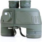 Jumelles marines 10x50 jumelles militaires étanches avec télémètre interne et boussole vert armée Jumelles marines 10x50 jumelles militaires étanches avec télémètre interne et boussole vert armée