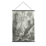 Jungle 60 x 80cm noir blanc - kakemono