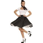 Ensemble jupe et foulard - fiestas guirca - taille unique - noir  pois - printemps / t - chic