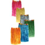 Jupe hawaenne adulte - en raphia - ceinture de fleurs exotiques - couleurs assorties