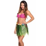 Jupe hawaenne feuilles bananier - adulte - vert - polyester - 40cm