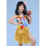 Jupe de paille herbe hawaenne pour enfant - couleur jaune - idale pour les ftes  la plage