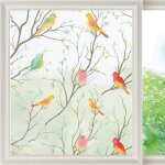 Flim statique pour vitre film fenetre anti uv sticker fen�tre45 * 200cm film electrostatique film fenetre ...