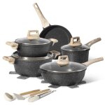 Batterie de cuisine induction 14 pièces just perfecto - set de casseroles et poeles - tous feux dont ... Batterie de cuisine induction 14 pièces just perfecto - set de casseroles et poeles - tous feux dont ...