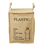 Jute weave sac de recyclage sacs poubelle pour la maison la cuisine le bureau organisateur de dchets ...