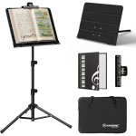 Pupitre de musique - k kasonic - pliable 2 en 1 - ajustable de 77  140 cm - trpied en mtal - portable ...