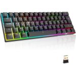 K246 clavier gaming sans fil compact tkl 65% wifi type - c - switches m�canique mx red (fr - azerty) ...