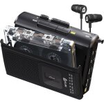 K8 lecteur cassette audio avec un casque f1 - enregistreur cassette - nouveau player - radio am / fm ...