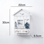 Kalavika armoire à clés en bois porte - clés boîte de rangement de style méditerranéen nautique mural ... Kalavika armoire à clés en bois porte - clés boîte de rangement de style méditerranéen nautique mural ...
