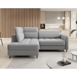 Kalibo - canap dangle gauche - 5 places - convertible avec coffre et ttires - en tissu bouclette - ...