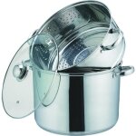 Kamberg - couscoussier / cuit vapeur / faitout 3en1 - 10 litres - acier inoxydable haute qualit - tous ...