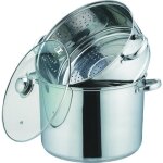 Kamberg - couscoussier / cuit vapeur / faitout 3en1 - 6 litres - acier inoxydable haute qualit - tous ...