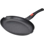 Kamberg - pole poisson 35 cm - manche amovible - fonte daluminium - revtement type pierre - tous feux ...