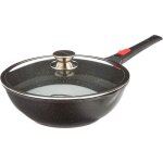 Wok - kamberg - 30 cm - manche amovible - revêtement pierre - antiadhésif sans pfoa Wok - kamberg - 30 cm - manche amovible - revêtement pierre - antiadhésif sans pfoa