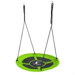 Kangui - balanoire ronde nid doiseau rond 100cm - vert - charge 150kg maxi