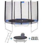 Kangui trampoline rond ralli 300 - avec filet chelle bche de protection et kit dancrage -  300 cm