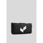 Portefeuille femme kaporal emma - noir - fermeture zippe - 8 emplacements carte